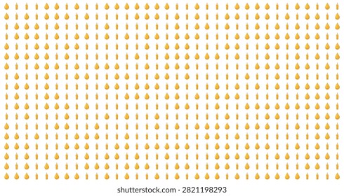 repeating seamless pattern featuring small orange pear shapes evenly spaced on a clean white background suitable for fabric or wallpaper