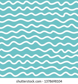 Repeating seamless pattern of wavy lines, geometric wavy lines drawn by hand. Abstract background, wallpaper, for the decoration.
