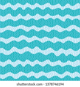 Repeating seamless pattern of wavy lines, geometric wavy lines drawn by hand. Abstract background, wallpaper, for the decoration.