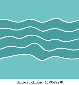 Repeating seamless pattern of wavy lines, geometric wavy lines drawn by hand. Abstract background, wallpaper, for the decoration.