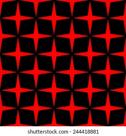 repeating seamless star style shapes - vector