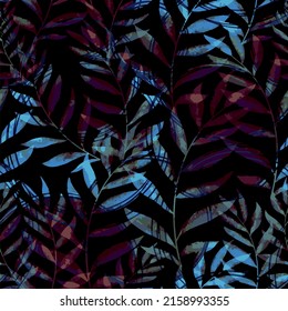 repeating seamless vecto pattern floral flower leaf background 