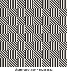 Repeating Slanted Stripes Modern Texture. Simple Regular Background. Monochrome Geometric Seamless Pattern.