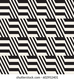 Repeating Slanted Stripes Modern Texture. Simple Regular Background. Monochrome Geometric Seamless Pattern.