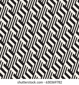 Repeating Slanted Stripes Modern Texture. Simple Regular Background. Monochrome Geometric Seamless Pattern.