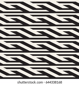 Repeating Slanted Stripes Modern Texture. Simple Regular Background. Monochrome Geometric Seamless Pattern.