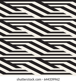 Repeating Slanted Stripes Modern Texture. Simple Regular Background. Monochrome Geometric Seamless Pattern.