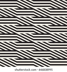 Repeating Slanted Stripes Modern Texture. Simple Regular Background. Monochrome Geometric Seamless Pattern.