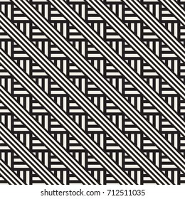 Repeating Slanted Stripes Modern Texture. Simple Regular Background. Monochrome Geometric Seamless Pattern.