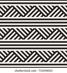 Repeating Slanted Stripes Modern Texture. Simple Regular Background. Monochrome Geometric Seamless Pattern.
