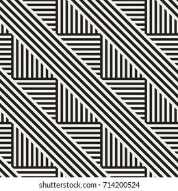 Repeating Slanted Stripes Modern Texture. Simple Regular Background. Monochrome Geometric Seamless Pattern.
