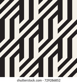 Repeating Slanted Stripes Modern Texture. Monochrome Geometric Seamless Pattern.