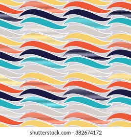 Repeating soft curve pattern design. Abstract curve with line background, can be used for wallpaper, cover fills, web page background, surface textures. Geometric simple print.