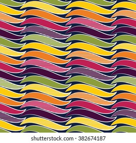 Repeating soft curve pattern design. Abstract curve with line background, can be used for wallpaper, cover fills, web page background, surface textures. Geometric simple print.