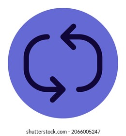 Repeating the song with a loop arrows button