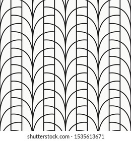 Repeating straight and curve lines pattern. Abstract texture. Simple graphic design.