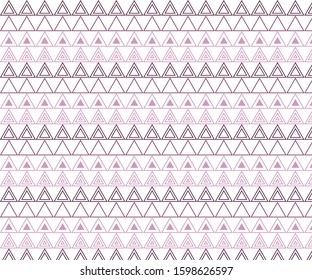 Repeating triangles shape vector pattern