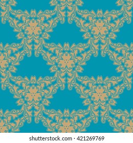 Repeating vector  damask pattern