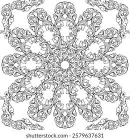 repeating vector pattern designs, black and white backgrounds, batik patterns, tribal, carved and geometric, oriental ethnic patterns, traditional designs and illustrations. 60