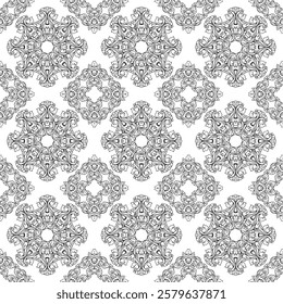 repeating vector pattern designs, black and white backgrounds, batik patterns, tribal, carved and geometric, oriental ethnic patterns, traditional designs and illustrations. 62