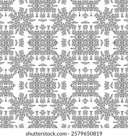 repeating vector pattern designs, black and white backgrounds, batik patterns, tribal, carved and geometric, oriental ethnic patterns, traditional designs and illustrations. 112