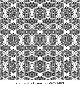 repeating vector pattern designs, black and white backgrounds, batik patterns, tribal, carved and geometric, oriental ethnic patterns, traditional designs and illustrations. 122