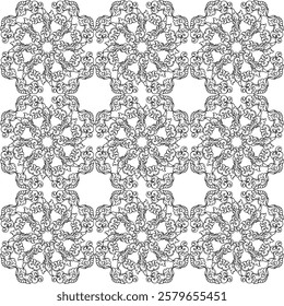 repeating vector pattern designs, black and white backgrounds, batik patterns, tribal, carved and geometric, oriental ethnic patterns, traditional designs and illustrations. 158