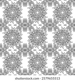 repeating vector pattern designs, black and white backgrounds, batik patterns, tribal, carved and geometric, oriental ethnic patterns, traditional designs and illustrations. 159