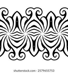 repeating vector pattern designs, black and white backgrounds, batik patterns, tribal, carved and geometric, oriental ethnic patterns, traditional designs and illustrations. 161