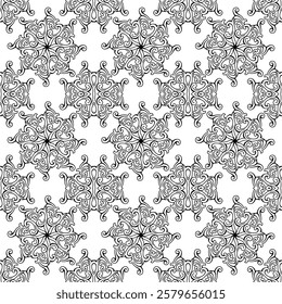 repeating vector pattern designs, black and white backgrounds, batik patterns, tribal, carved and geometric, oriental ethnic patterns, traditional designs and illustrations. 164