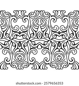 repeating vector pattern designs, black and white backgrounds, batik patterns, tribal, carved and geometric, oriental ethnic patterns, traditional designs and illustrations. 167