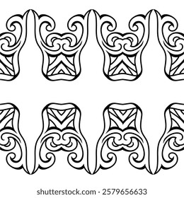 repeating vector pattern designs, black and white backgrounds, batik patterns, tribal, carved and geometric, oriental ethnic patterns, traditional designs and illustrations. 170