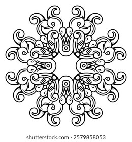 repeating vector pattern designs, black and white backgrounds, batik patterns, tribal, carved and geometric, oriental ethnic patterns, traditional designs and illustrations.217