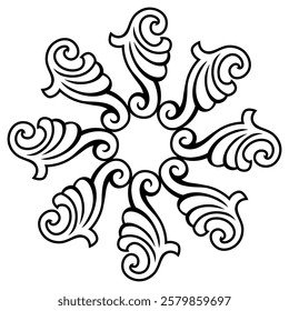 repeating vector pattern designs, black and white backgrounds, batik patterns, tribal, carved and geometric, oriental ethnic patterns, traditional designs and illustrations.240