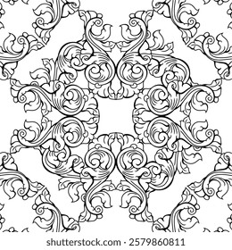 repeating vector pattern designs, black and white backgrounds, batik patterns, tribal, carved and geometric, oriental ethnic patterns, traditional designs and illustrations.252