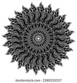 repeating vector pattern designs, black and white backgrounds, batik patterns, tribal, carved and geometric, oriental ethnic patterns, traditional designs and illustrations.364