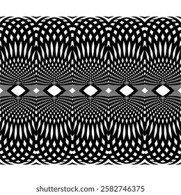 repeating vector pattern designs, black and white backgrounds, batik patterns, tribal, carved and geometric, oriental ethnic patterns, traditional designs and illustrations..071