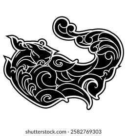 repeating vector pattern designs, black and white backgrounds, batik patterns, tribal, carved and geometric, oriental ethnic patterns, traditional designs and illustrations..0130