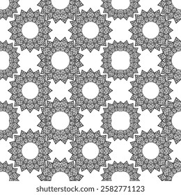 repeating vector pattern designs, black and white backgrounds, batik patterns, tribal, carved and geometric, oriental ethnic patterns, traditional designs and illustrations..0142