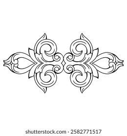 repeating vector pattern designs, black and white backgrounds, batik patterns, tribal, carved and geometric, oriental ethnic patterns, traditional designs and illustrations..0147