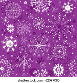 Repeating violet and white christmas wallpaper (vector)