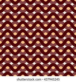 Repeating wave pattern, wave background. Vector illustration.