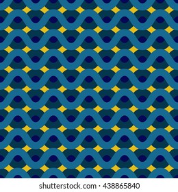 Repeating wave pattern, wave background. Vector illustration.