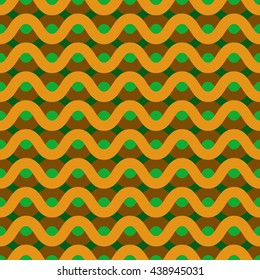 Repeating wave pattern, wave background. Vector illustration.