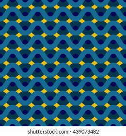 Repeating wave pattern, wave background. Vector illustration.