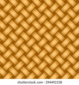 repeating wicker weave style background orange, vector format