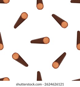 Repeating wooden logs creating a seamless pattern, ideal for forestry, lumber, and woodworking projects