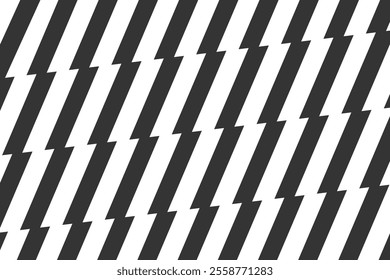 Repeating zigzag lines wallpaper. Thunder bolt background. Electric power, flash light, jagged stripes pattern. Superhero, boom, speed or surprise anime cartoon print. Vector graphic background.