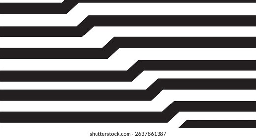 Repeating zigzag lines wallpaper. Thunder bolt background. Electric power, flash light, jagged stripes pattern. Superhero, boom, speed or surprise anime cartoon print. Vector graphic illustration.