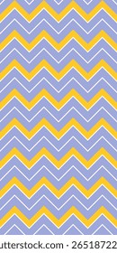 A repeating zigzag pattern in light blue and yellow colors, suit